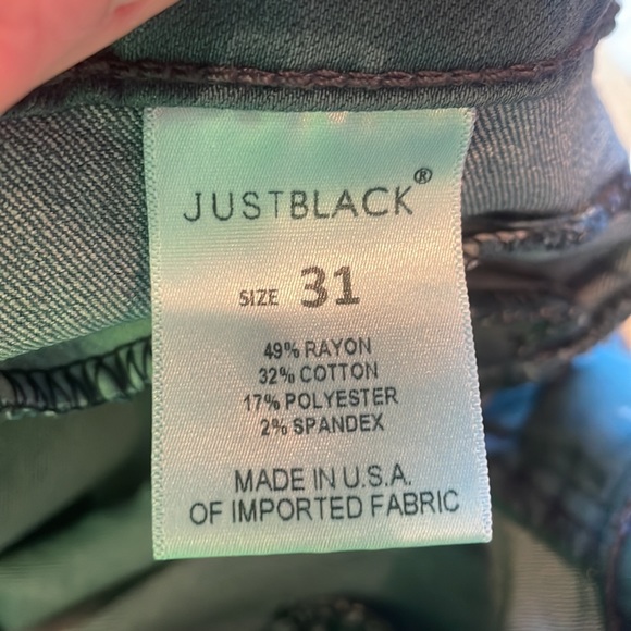 Just Black denim stretch skinny jeans, size 31 - Picture 12 of 13